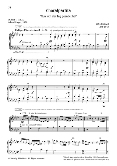 Choralpartita "Nun sich der Tag geendet hat"