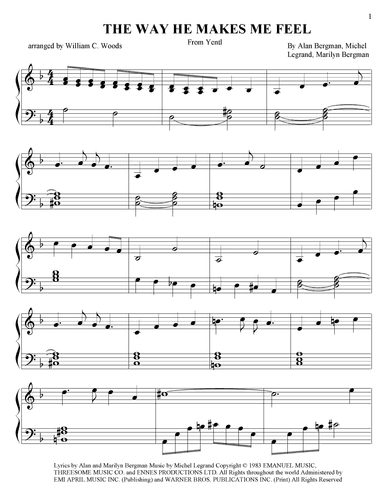 The Way He Makes Me Feel (arr. William C. Woods)