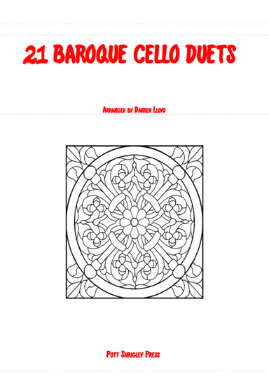 21 Baroque duets for 2 Cello's (arr. Darren Lloyd)