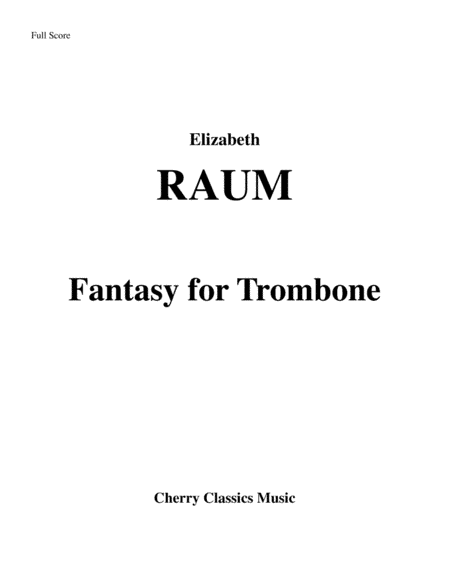 Fantasy for Trombone and Piano