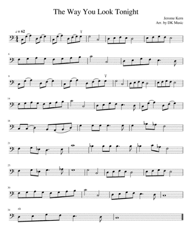 The Way You Look Tonight (arr. DK Music)