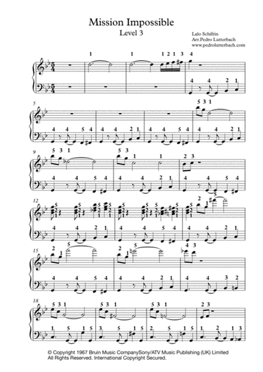 Mission: Impossible Theme (mission Accomplished) (arr. Pedro Lutterbach)