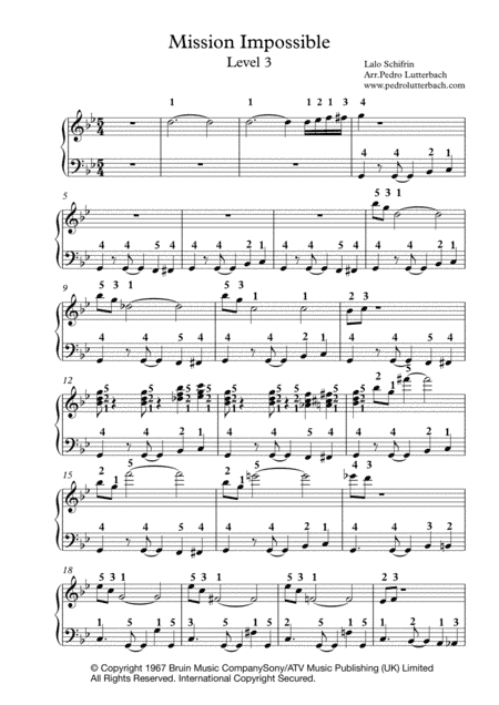 Mission: Impossible Theme (mission Accomplished) (arr. Pedro Lutterbach)