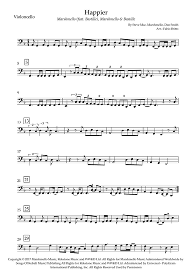 Happier (arr. Fabio Britto)