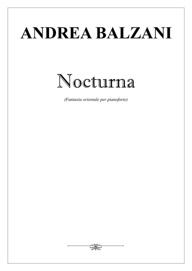 Nocturna [PIANO SCORE] (foglio album)