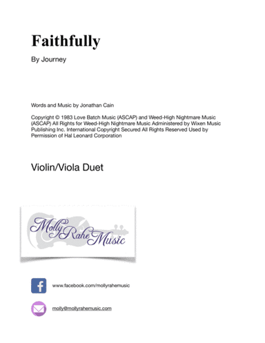 Faithfully (arr. Molly Rahe)