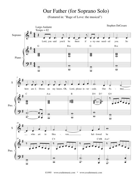 Our Father (for Soprano Solo)