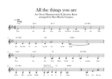All The Things You Are (arr. Davi Rocha Campos)