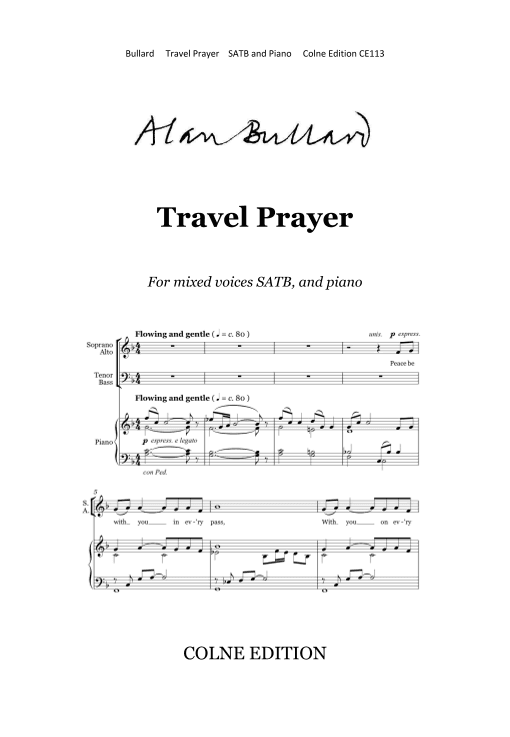 Travel Prayer (SATB and piano)