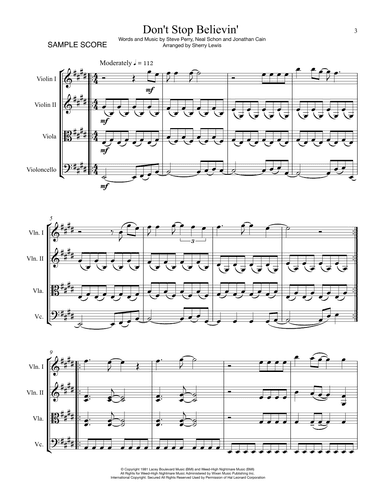 Don't Stop Believin' (arr. Sherry Lewis)
