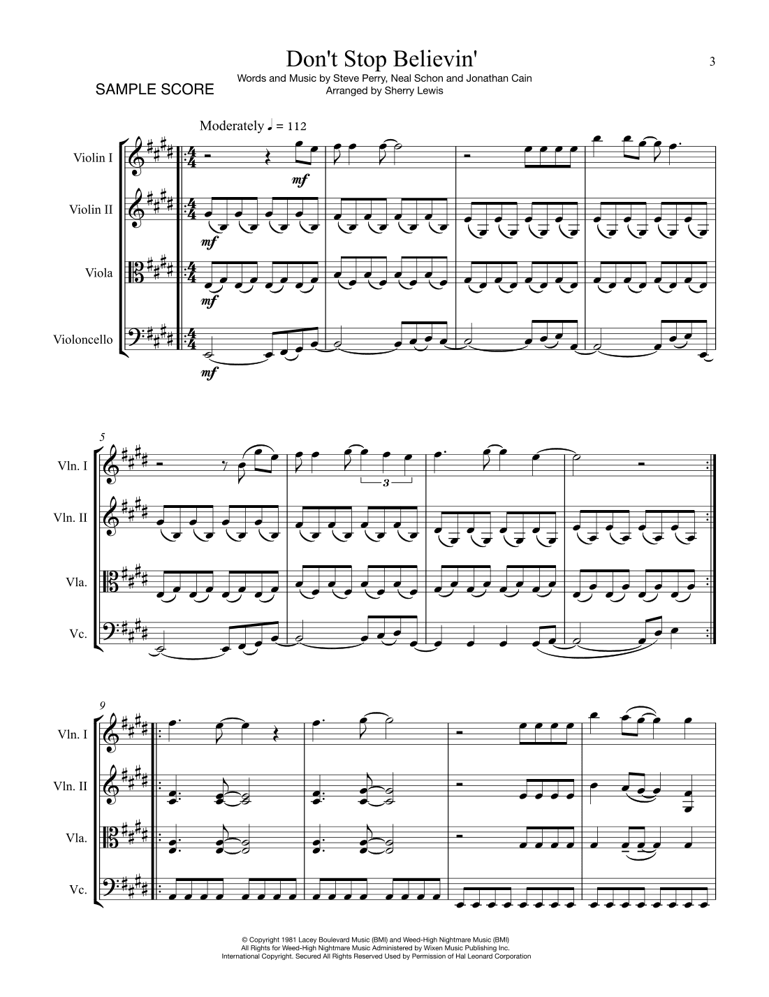 Don't Stop Believin' (arr. Sherry Lewis)