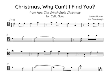 Christmas Why Can't I Find You (arr. Sam Araya)