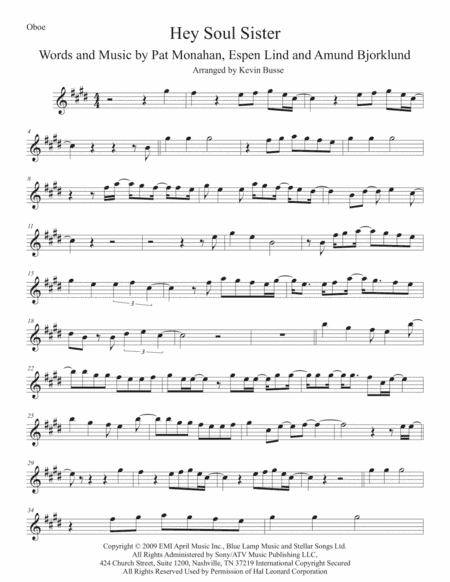 Hey, Soul Sister (arr. Kevin Busse)