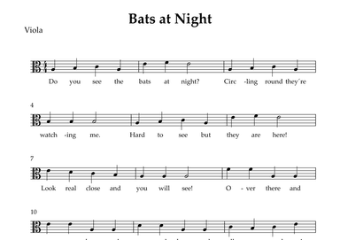 Bats at Night (arr. Wesley S. SIlva)