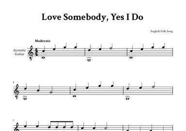 Love Somebody, Yes I Do - Classical Guitar (arr. Yuri Noronha)