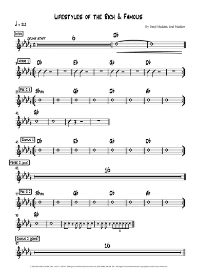Lifestyles Of The Rich And Famous (arr. Lef Germenlis)