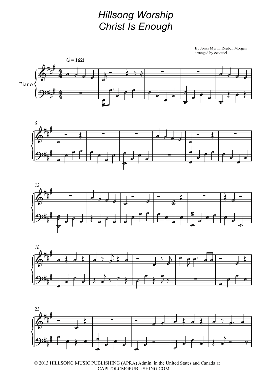 Christ Is Enough (arr. BY EZEQUIEL EDIÇÕES)