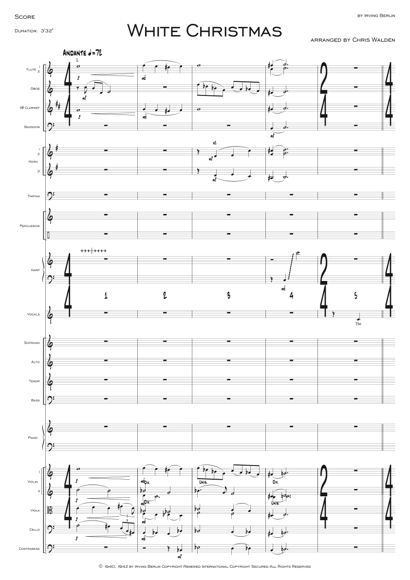 White Christmas (arr. Chris Walden)