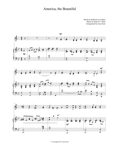 America, the Beautiful (arr. Amy Kent)