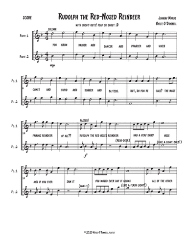 Rudolph The Red-nosed Reindeer (arr. Kylee O'Donnell)