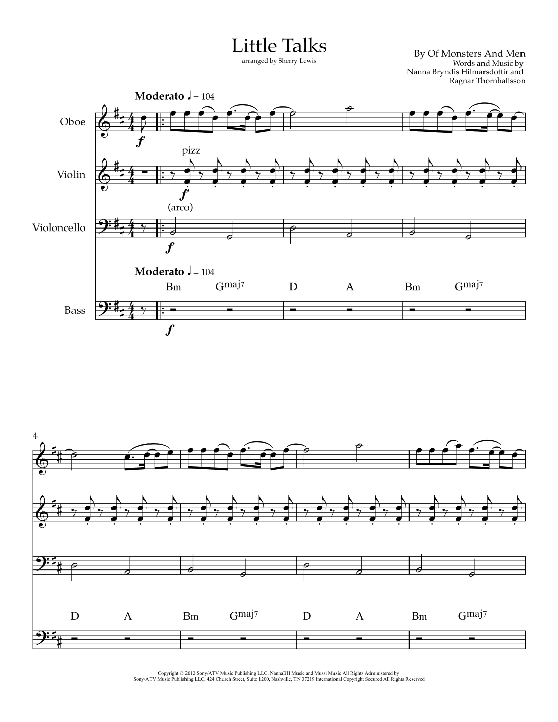 Little Talks (arr. Sherry Lewis)