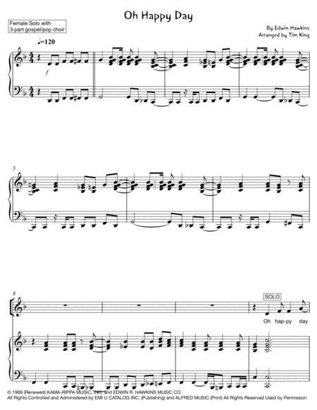 Oh Happy Day (arr. Tim King)