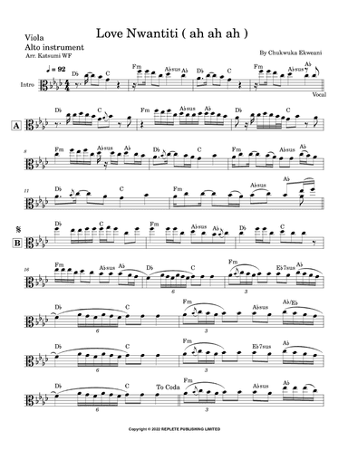 Love Nwantiti (ah Ah Ah) (arr. Katsumi WF)