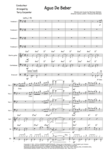 Água De Beber (water To Drink) (arr. Terry Carpenter)