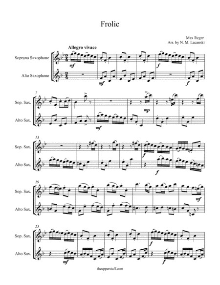 Frolic (arr. Nick Lacanski)