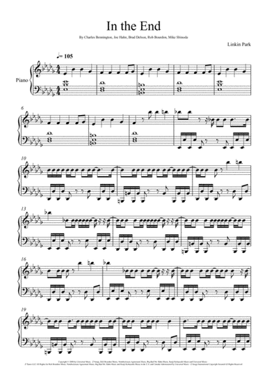In The End (arr. André Laitano)