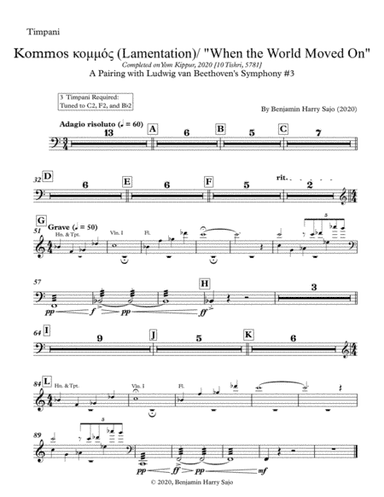 Kommos (Lamentation) / "When the World Moved On" - Timpani