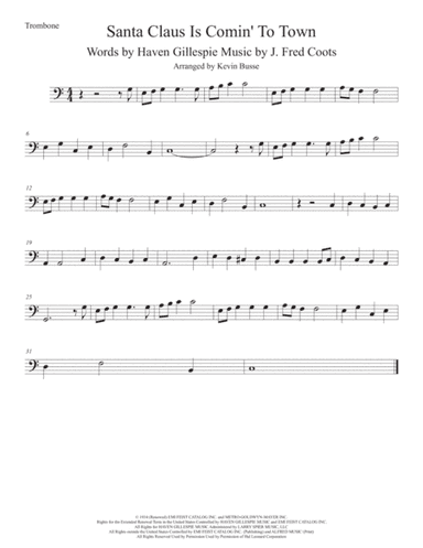 Santa Claus Is Comin' To Town (arr. Kevin Busse)