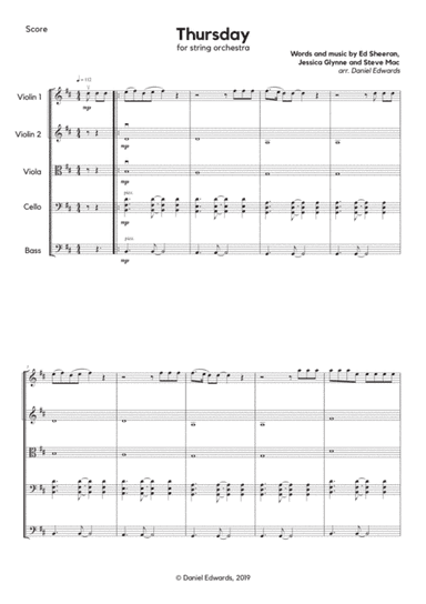 Thursday (arr. Daniel Edwards)