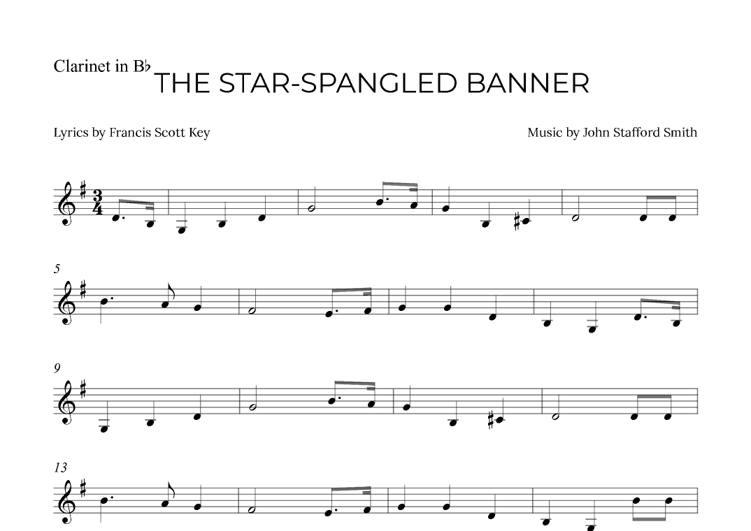 THE STAR-SPANGLED BANNER (arr. Alex Nunes Rodrigues)