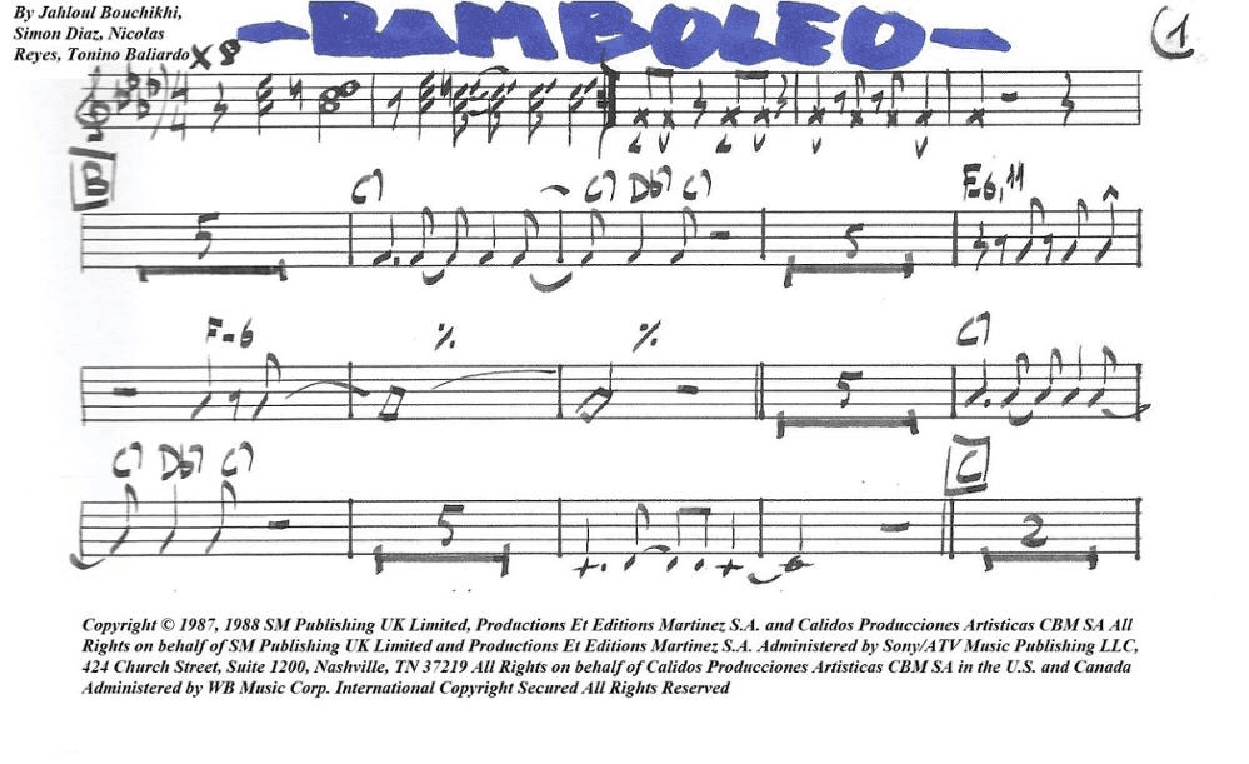 Bamboleo (arr. juan carlos esteve / Gran Coda)