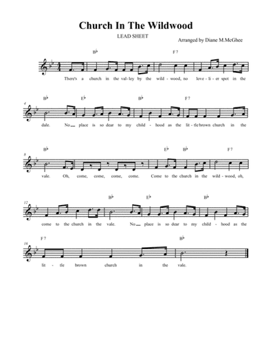 Church In The Wildwood (arr. Diane M. McGahee)