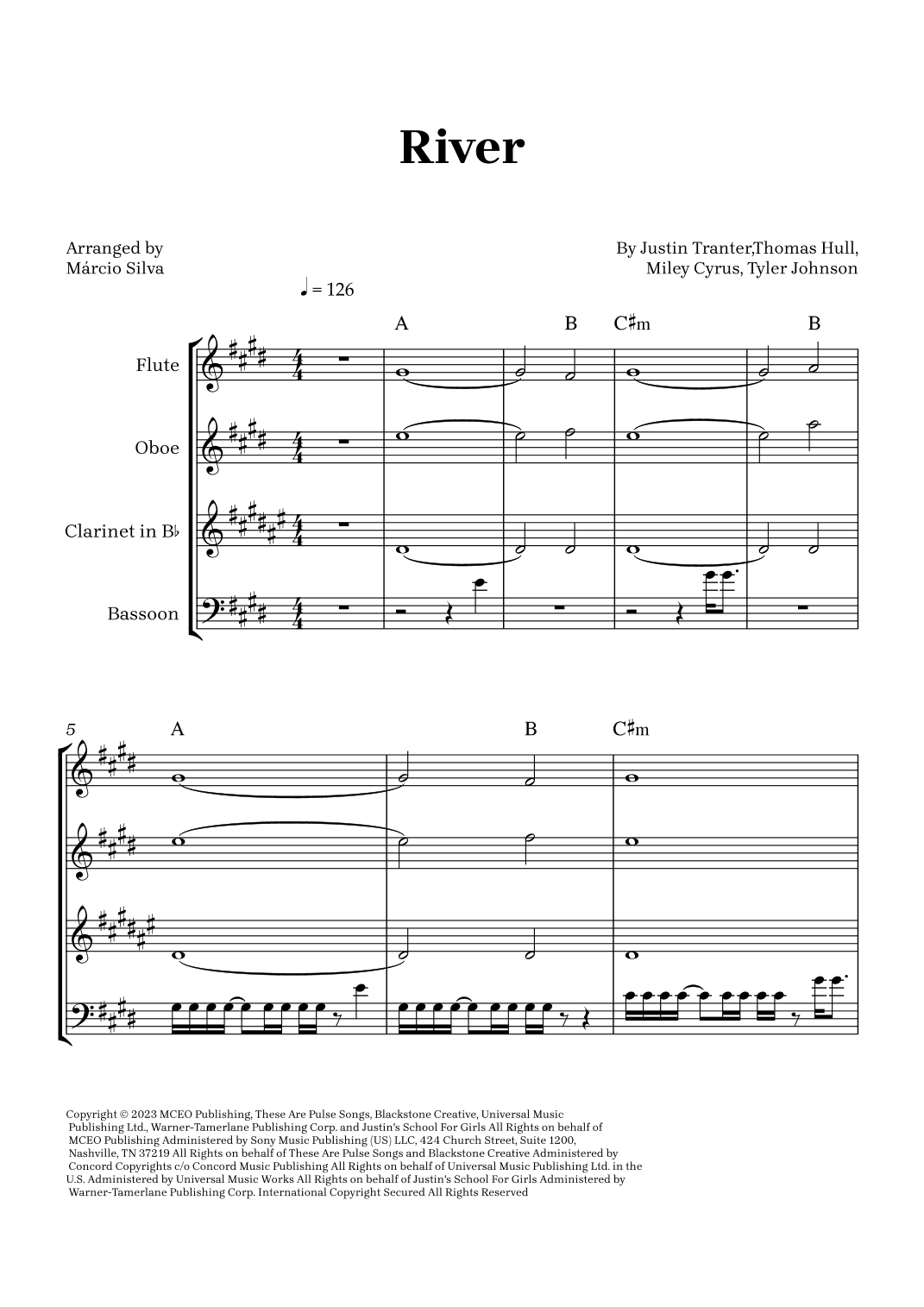 River (arr. Márcio Silva)