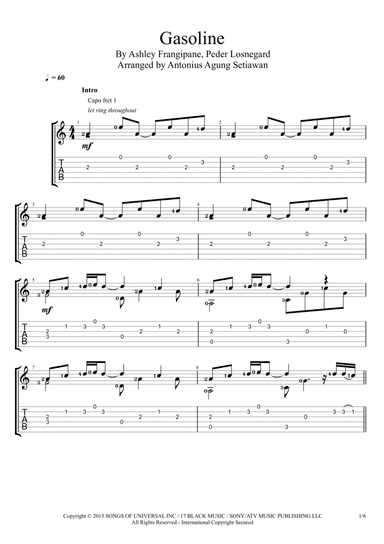 Gasoline (arr. Antonius Agung Setiawan)