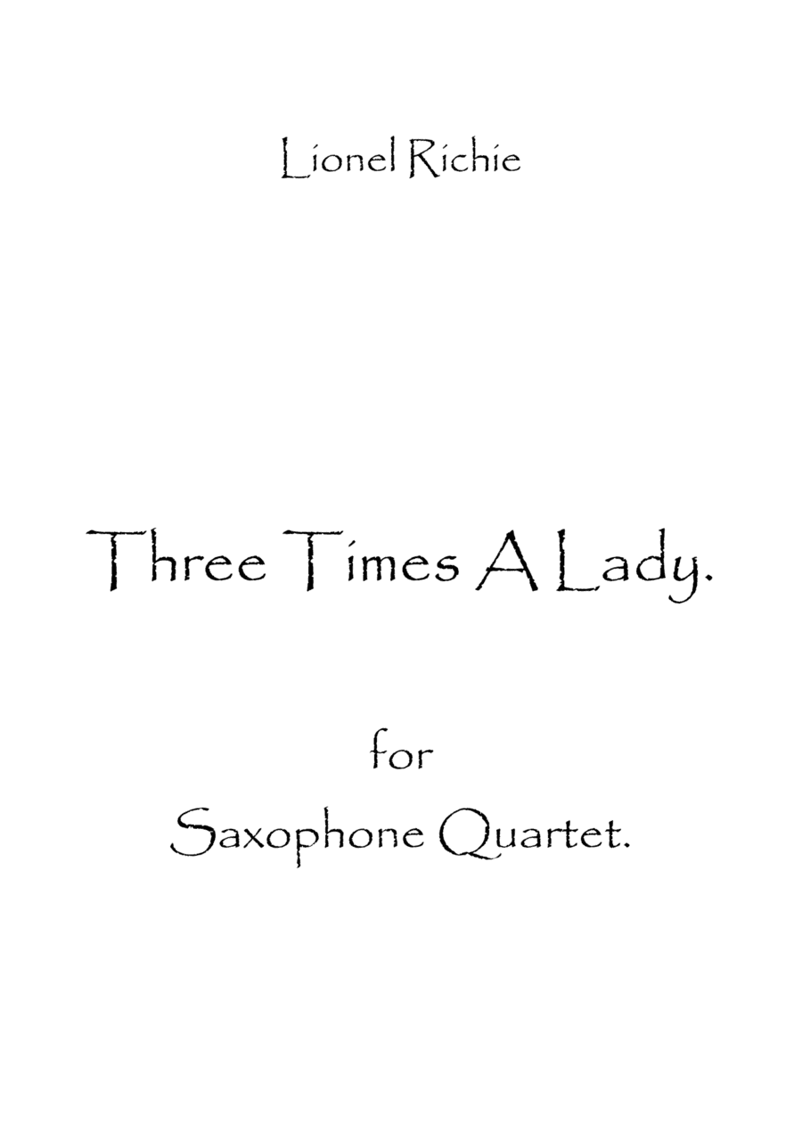 Three Times A Lady (arr. Spence Bundy)