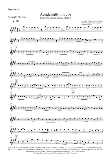 Accidentally In Love (arr. Alex Souza)