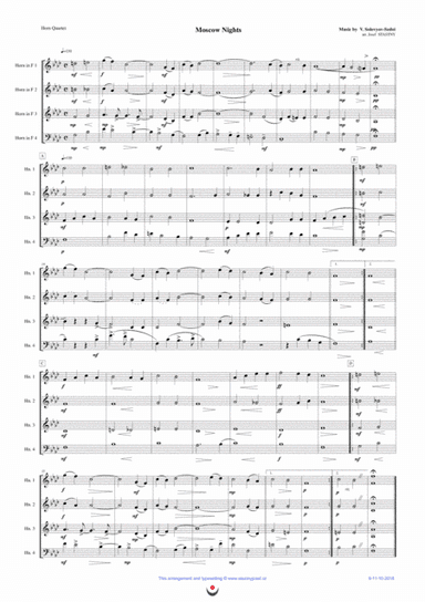 Moscow Nights (arr. Josef Štastný)