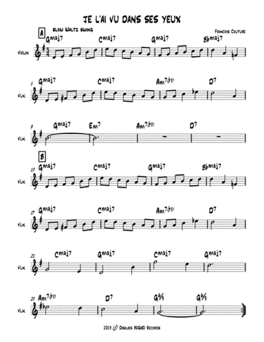 JE L'AI VU DANS SES YEUX