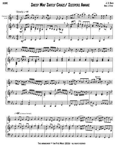 Sleepers Awake/Sheep May Safely Graze (arr. Ian Fitze)