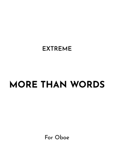 More Than Words (arr. Jireh J.)