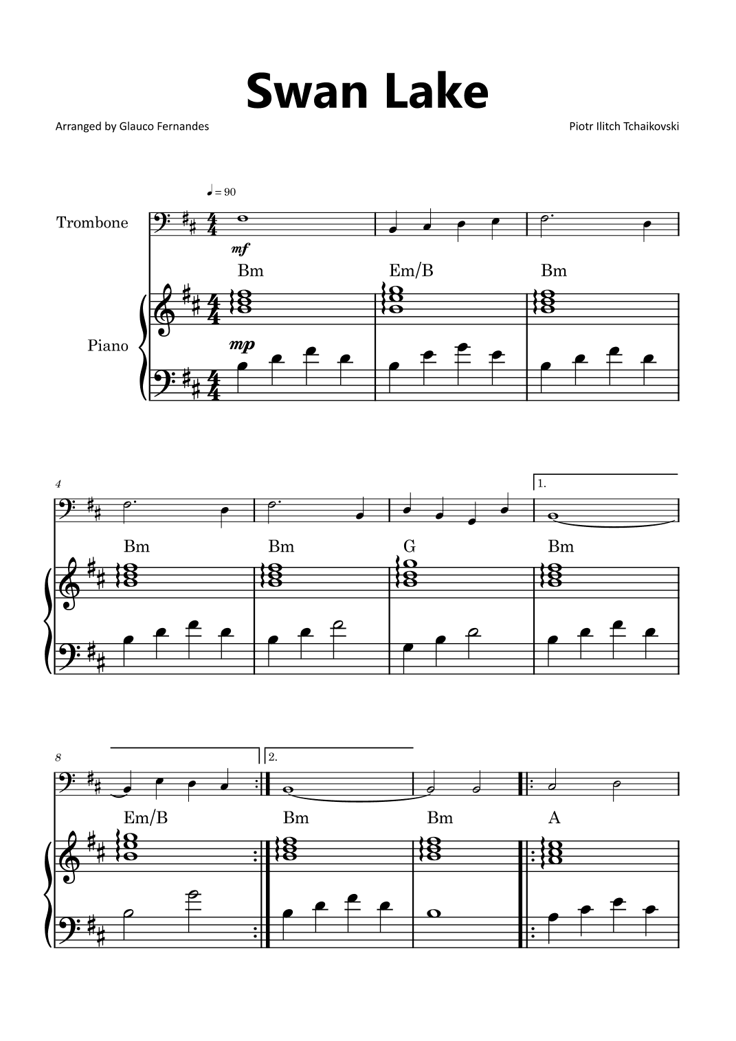Swan Lake (arr. Glauco Fernandes)