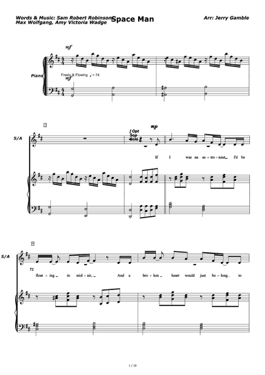 Space Man (arr. Jerry Gamble)