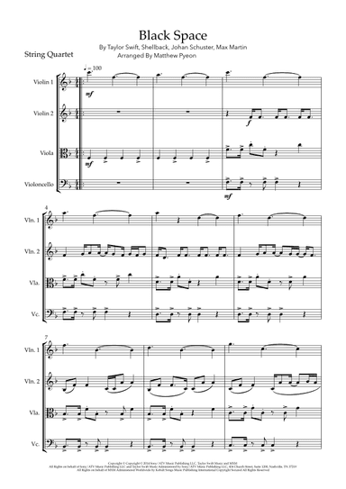 Blank Space (arr. Matthew pyeon)