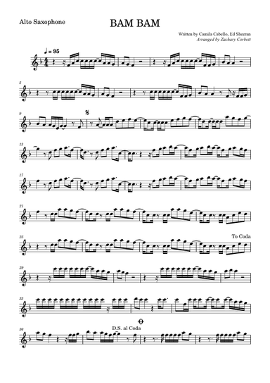 Bam Bam (arr. Zachary Corbett)