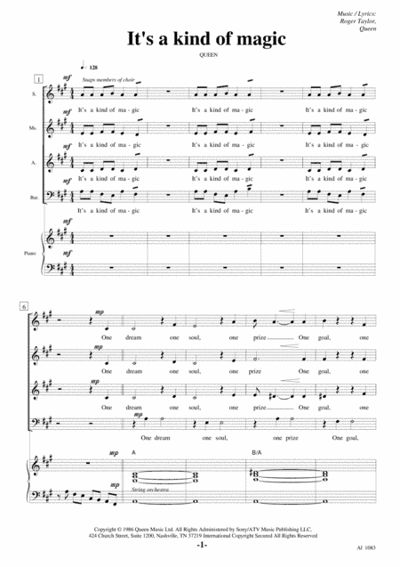 A Kind Of Magic (arr. Jetse Bremer)
