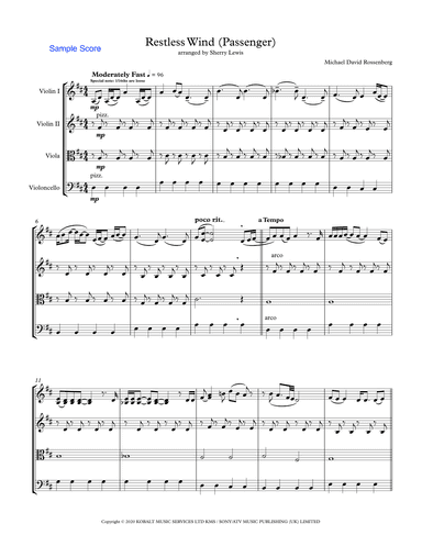 Restless Wind (arr. Sherry Lewis)